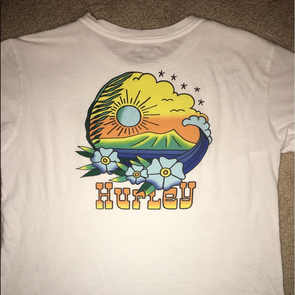 Hurley white cotton tshirt